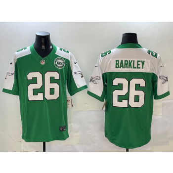 Nike Eagles 26 Saquon Barkley Thanksgiving Day F.U.S.E. Vapor Limited Men Jersey Nike Eagles 26 Saquon Barkley Thanksgiving Day F.U.S.E. Vapor Limited Men Jersey