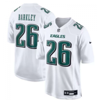 Nike Eagles 26 Saquon Barkley White Vapor Limited Men Jersey Nike Eagles 26 Saquon Barkley White Vapor Limited Men Jersey
