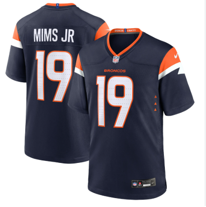 Nike Broncos 19 Mims Jr. Navy Vapor Limited Men Jersey Nike Broncos 19 Mims Jr. Navy Vapor Limited Men Jersey