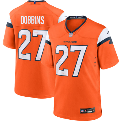 Nike Broncos 27 Dobbins Orange Vapor Limited Men Jerseys Nike Broncos 27 Dobbins Orange Vapor Limited Men Jerseys
