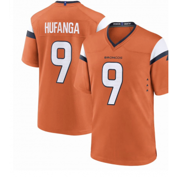 Nike Broncos 9 Hufanga Orange Vapor Limited Men Jersey Nike Broncos 9 Hufanga Orange Vapor Limited Men Jersey