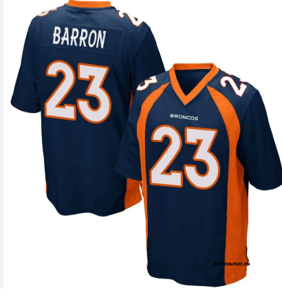 Nike Bronocs 23 Barron Navy Blue Vapor Limited Men Jersey Nike Bronocs 23 Barron Navy Blue Vapor Limited Men Jersey
