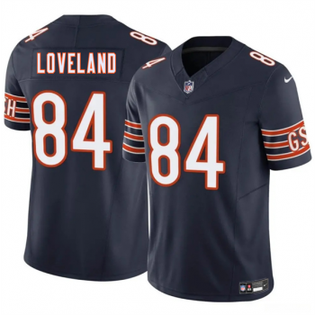Nike Bears 84 Colston Lovelandr Navy 2025 Draft F.U.S.E. Vapor Limited Men Jersey