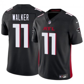 Nike Falcons 11 Jalon Walker Black 2025 Draft F.U.S.E. Vapor Limited Men Jersey Nike Falcons 11 Jalon Walker Black 2025 Draft F.U.S.E. Vapor Limited Men Jersey