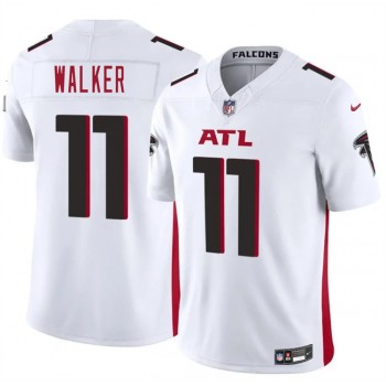 Nike Falcons 11 Jalon Walker White 2025 Draft F.U.S.E. Vapor Limited Men Jersey Nike Falcons 11 Jalon Walker White 2025 Draft F.U.S.E. Vapor Limited Men Jersey