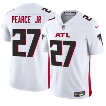 Nike Falcons 27 James Pearce Jr White 2025 Draft F.U.S.E. Vapor Limited Men Jersey