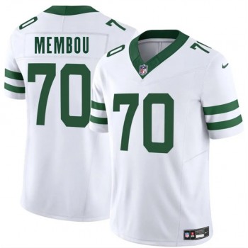 Nike Jets 70 Armand Membou White 2025 Draft F.U.S.E. Vapor Limited Men Jersey