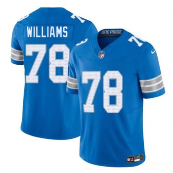 Nike Lions 78 Tyleik Williams Blue 2025 Draft F.U.S.E. Vapor Limited Men Jersey Nike Lions 78 Tyleik Williams Blue 2025 Draft F.U.S.E. Vapor Limited Men Jersey