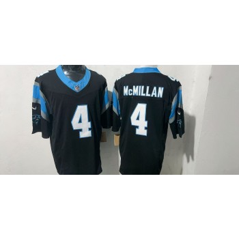Nike Panthers 4 Tetairoa McMillan Black 2025 Draft F.U.S.E. Vapor Limited Men Jersey Nike Panthers 4 Tetairoa McMillan Black 2025 Draft F.U.S.E. Vapor Limited Men Jersey