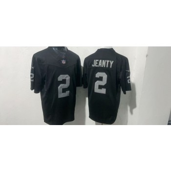 Nike Raiders 2 Ashton Jeanty Black 2025 Draft F.U.S.E. Vapor Limited Men Jersey Nike Raiders 2 Ashton Jeanty Black 2025 Draft F.U.S.E. Vapor Limited Men Jersey