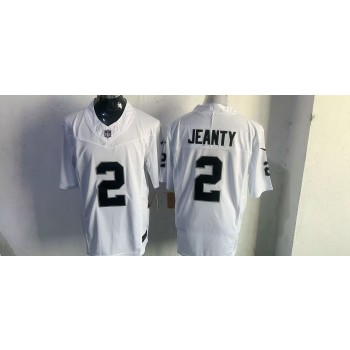 Nike Raiders 2 Ashton Jeanty White 2025 Draft F.U.S.E. Vapor Limited Men Jersey Nike Raiders 2 Ashton Jeanty White 2025 Draft F.U.S.E. Vapor Limited Men Jersey