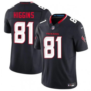 Nike Texans 81 Jayden Higgins Navy 2025 Draft F.U.S.E. Vapor Limited Men Jersey Nike Texans 81 Jayden Higgins Navy 2025 Draft F.U.S.E. Vapor Limited Men Jersey