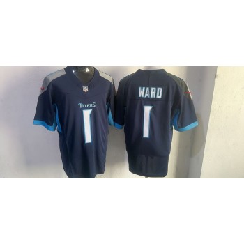 Nike Titans 1 Cameron Ward Navy 2025 Draft F.U.S.E. Vapor Limited Men Jersey Nike Titans 1 Cameron Ward Navy 2025 Draft F.U.S.E. Vapor Limited Men Jersey