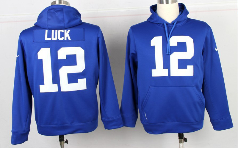 Nike Colts 12 Luck Blue Pullover Hoodie