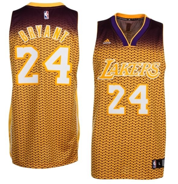 Lakers 24 Bryant Gold Resonate Fashion Swingman Jersey