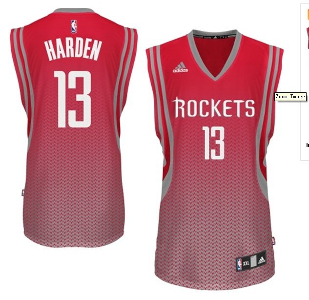 Rockets 13 Harden Red Resonate Fashion Swingman Jersey