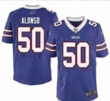 Nike Bills 50 Alonso Blue Elite Jerseys
