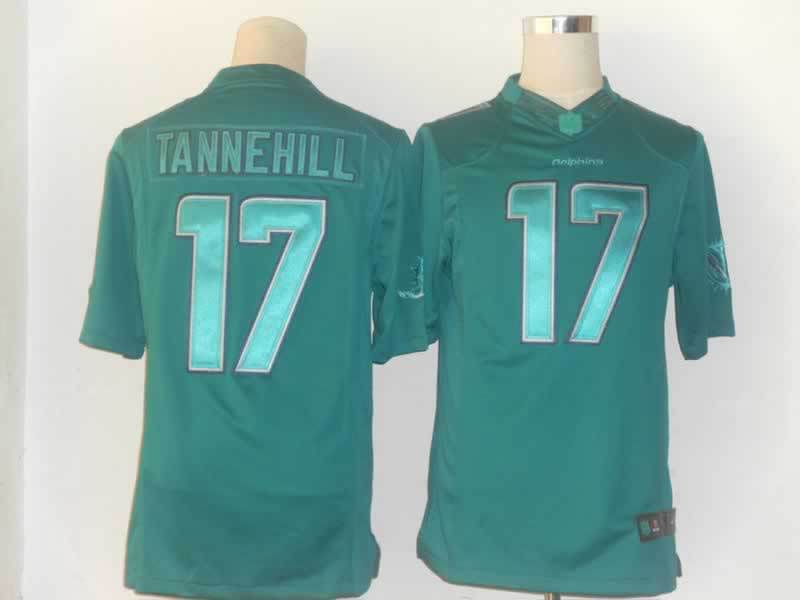Nike Dolphins 17 Tannehill Green Drenched Limited Jerseys