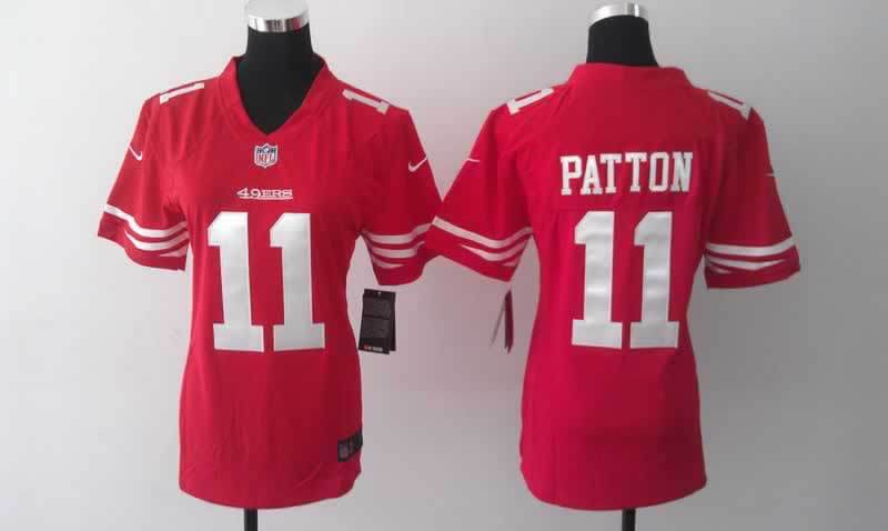 Nike 49ers 11 Patton Red Women Game Jerseys