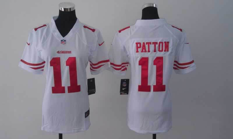 Nike 49ers 11 Patton White Women Game Jerseys