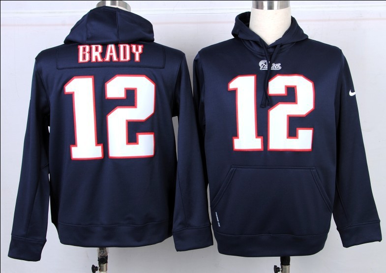 Nike Patriots 12 Brady Blue Pullover Hoodie Nike Patriots 12 Brady Blue Pullover Hoodie