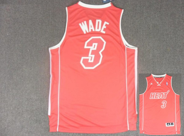 Heat 3 Wade Red Christmas Edition Jerseys - Click Image to Close