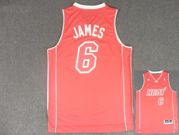 Heat 6 James Red Christmas Edition Jerseys