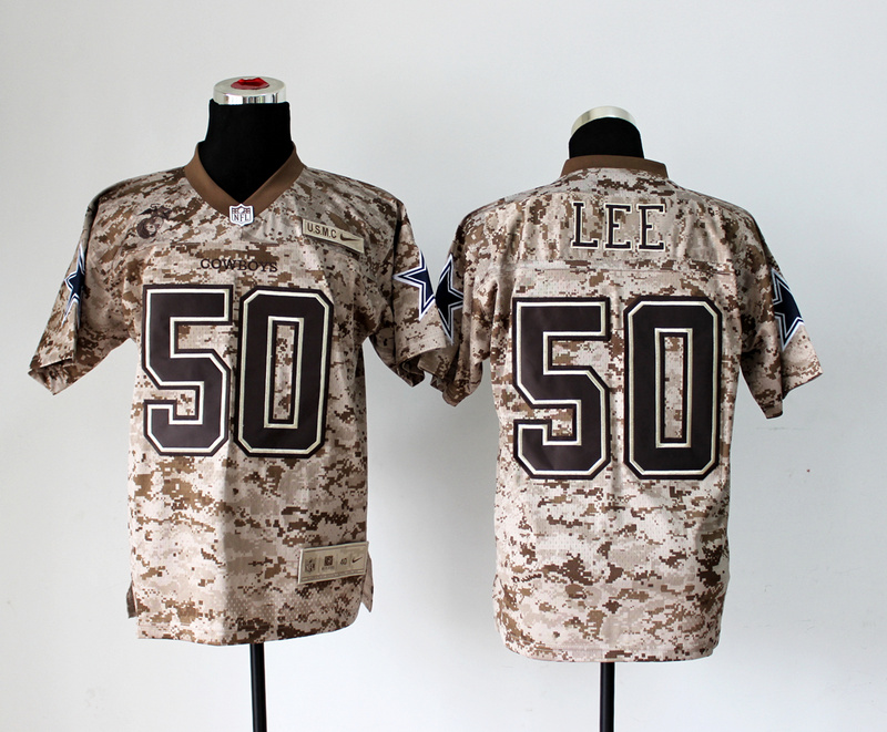 Nike Cowboys 50 Lee US Marine Corps Camo Elite Jerseys