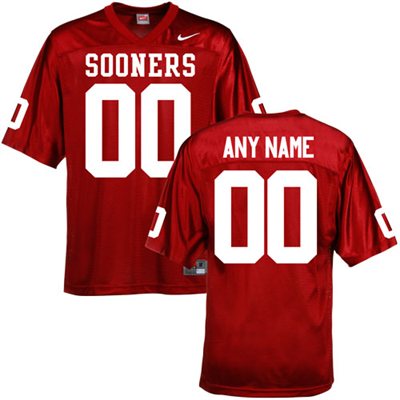 Oklahoma Sooners red Customized Jerseys