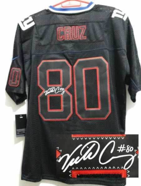 Nike Giants 80 Cruz Lights Out Black Signature Edition Elite Jerseys