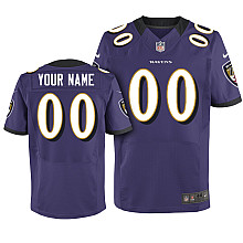 Nike Baltimore Ravens purple Customized Elite Jerseys