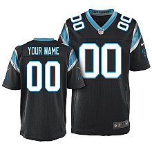 Nike Carolina Panthers black Customized Elite Jerseys - Click Image to Close