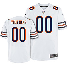 Nike Chicago Bears white Customized Elite Jerseys - Click Image to Close