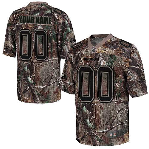Nike Cleveland Browns Customized Elite Camo Jerseys - Click Image to Close