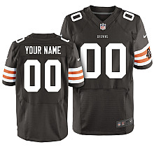 Nike Cleveland Browns brown Customized Elite Jerseys
