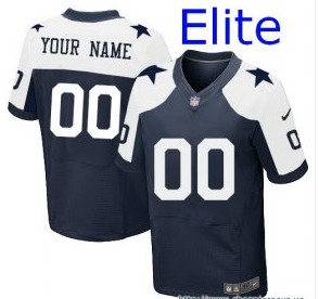 Nike Dallas Cowboys Customized Elite Thanksgiving Navy Jerseys - Click Image to Close