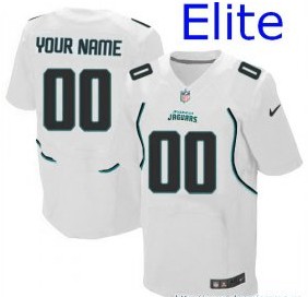 Nike Jacksonville Jaguars Customized Elite White Jerseys - Click Image to Close