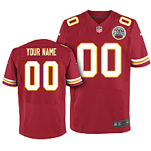 Nike Kansas City Chiefs Customized Elite red Jerseys - Click Image to Close