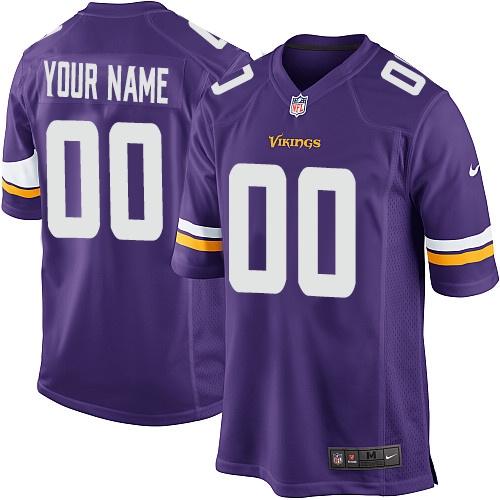 Nike Minnesota Vikings Customized New Elite Purple Jerseys
