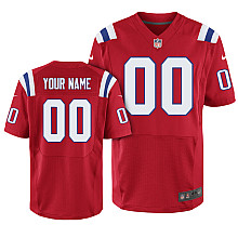 Nike New England Patriots Customized Elite red Jerseys