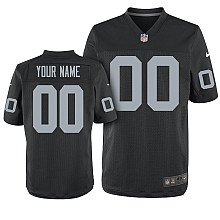 Nike Oakland Raiders Customized Elite black Jerseys