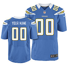 Nike San Diego Chargers Customized Elite light blue Jerseys - Click Image to Close
