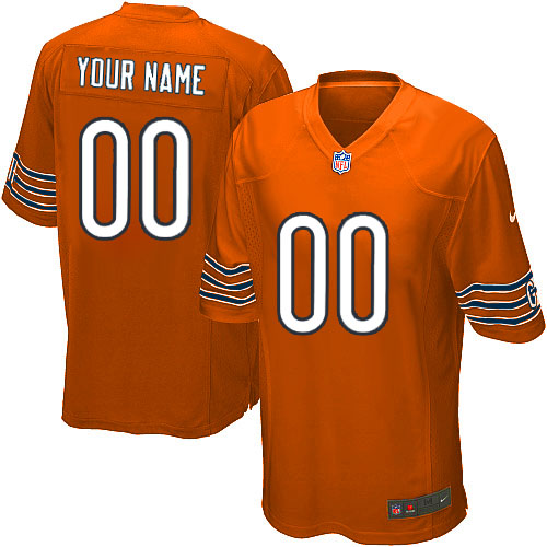 Nike Chicago Bears Customized Game Orange Jerseys