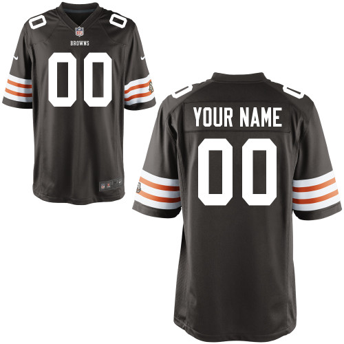 Nike Cleveland Browns Customized Game Brown Jerseys