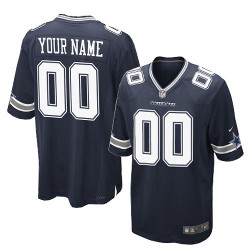 Nike Dallas Cowboys Customized Game Blue Jerseys