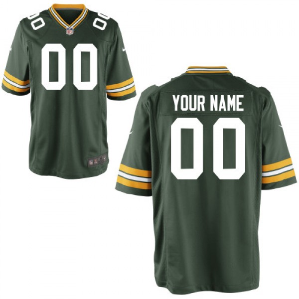 Nike Green Bay Packers Customized Game Green Jerseys - Click Image to Close