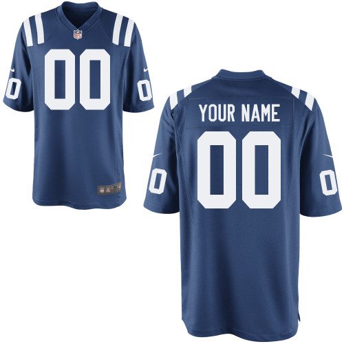 Nike Indianapolis Colts Customized Game Blue Jerseys