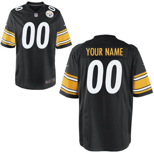 Nike Pittsburgh Steelers Customized Game Black Jerseys