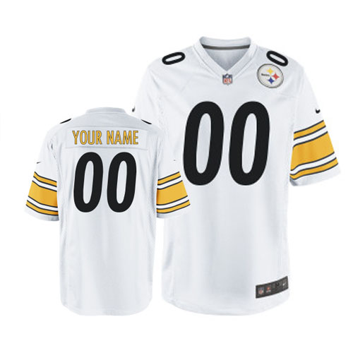 Nike Pittsburgh Steelers Customized Game White Jerseys