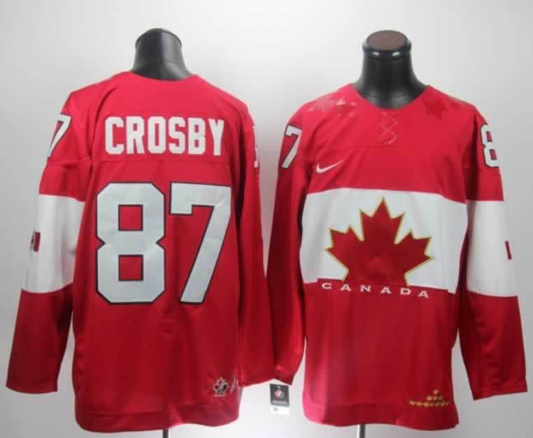 Canada 87 Crosby Red 2014 Olympics Jerseys